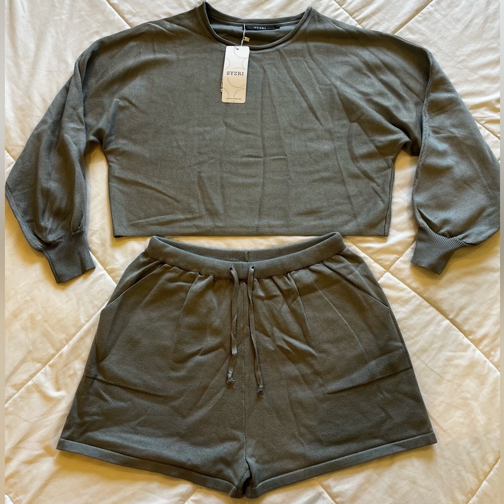 Grey blue Matching Lounge Set